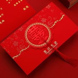 Greeting Cards Wedding invitations can be customized invitation letter wedding envelope greeting card Chinese wedding invitation card 10pcs 230720