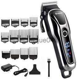 Clippers Trimmers Cordcordless professional hair clipper electric hair trimmer for men beard hair cutting hine barber haircut rechargeable x0728