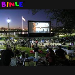 China large Inflatable Movie Screen with stand Cinema Inflatable Projector Screen outdoor movie theater for 217z