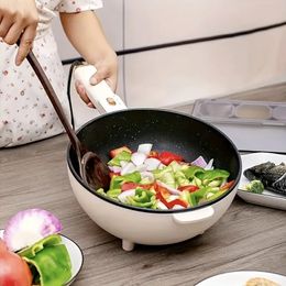 4L Large Capacity Multifunctional Electric Frying Pan: All-in-one Non-stick Cooker for Home Cooking!