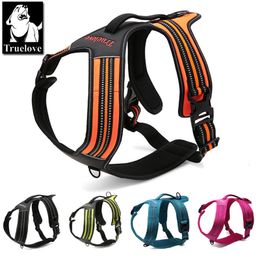 Dog Collars Leashes Truelove Sport Nylon Reflective No Pull Harness Outdoor Adventure Pet Vest with Handle xs to xl 5 Colours in stock factory 230720