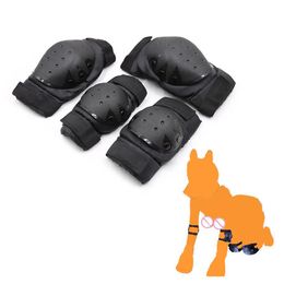 camaTech Flirting Puppy Elbow and Knee Pads Soft Padded Dogs Slave Kneecaps BDSM Bondage Protection Gear for Couples 210722272R