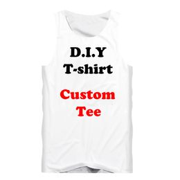 Men's Tank Tops 3D Print Diy Custom Design Fashion Men Tank Top Fitness Undershirt Womens Sexy Vest Drop Wholesalers For Drop Shipper 230720