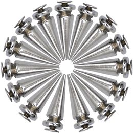 Tsunshine 25MM Dull Silver Metal Bullet Tree Spikes and Studs Leather craft Accessories Metals DIY Jewelry314A