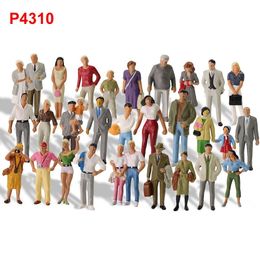 Diecast Model Evemodel 30pcs Different Poses Trains 1 43 O Scale All Standing Painted Figures Passengers People Railway P4310 230721