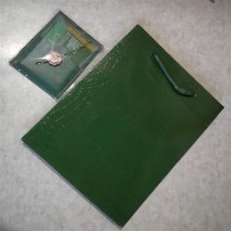 Only original tote bag and card green watch boxes gift box packing box313K