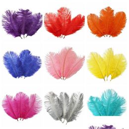 Party Decoration 10-12 Inch Ostrich Feather Plume White Pink Bury Table Centerpieces Celebrity Wall Decor Drop Delivery Home Garden Dhulr