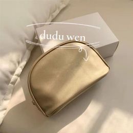 19 5X7X13 5cm fashion gold Colour zipper bag elegant smartCC beauty cosmetic case luxury makeup Organiser bags with packing box dud2454