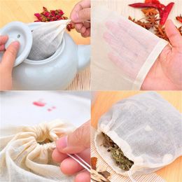 Whole 8x10cm Reusable Nut Almond Milk Strainer Bag Tea Coffee juices Filter Cheese Mesh Cloth259w