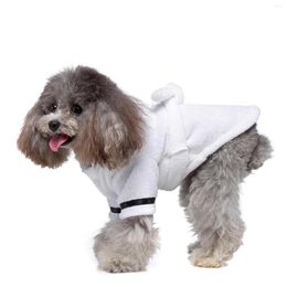 Dog Apparel Pet's Hooded Bathrobe Quick Drying Pyjamas Soft Pet Nightwear For Small Dogs And Cats