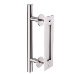 KIN MADE Stainless steel Sliding Barn Door Handle Wood Door Flush Pull282p