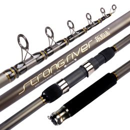 Telescopic Fishing Rod 2 4m 3 6m 5 4m Carbon Fiber XH Rock Fishing Pole Spinning Rod Ocean Boat Fishing Distance Throwing Rod 2010303D