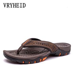 Slippers VRYHEID Men's Slippers Summer Beach Shoes Non-slip Sport Flip Flops Comfort Casual Thong Sandals Outdoor Big Size 40-50 230720