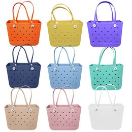 Shopping Bags Eva Beach Basket Large Tote Bag Beach Storag Bag Woman Handbag Silicone Shopper Bags Travel Bags Beach Sandproof Toy Bags 230720