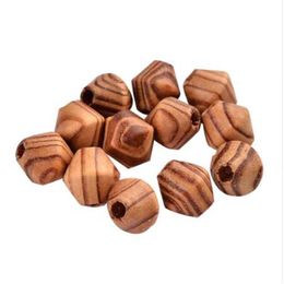 Pandahall 500pcs 16x15mm Natural Wooden Beads large Hole Spacer Beads Bicone For DIY Jewelry Craft Making Peru kralen cuentas262U