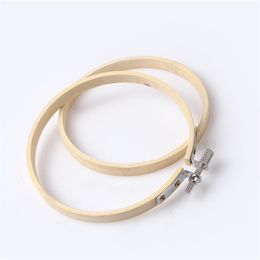 2019 New Round Wooden Embroidery Hoops Frame Set Bamboo Embroidery Hoop Rings for DIY Cross Stitch Needle Craft Tool299d