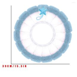 Bath Accessory Set Winter Soft Toilet Seat Pad Cover With Handle Thicken Closestool Mat Bathroom Accessories Blue