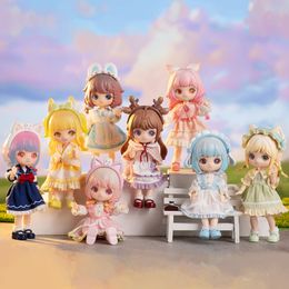 Action Toy Figures Liroro Summer Island Series Blind Box Ob11bjd Dolls Mystery Toys 112 Cute Anime Figure Kawaii Model Child Gift 230720