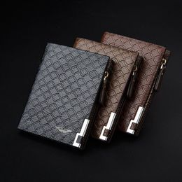 Long Style Wallet Black Light Dark Brown Top PU Leather Car logo Bag Card Package Wallet Coin Bag For Aston Martin 246s