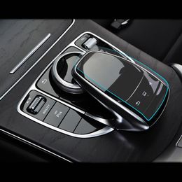 Car Styling Centre Control Handwriting Mouse Knob Protective Film Sticker For Mercedes Benz C E S V Class GLC GLE W205 W213 W222317u