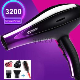 Electric Hair Dryer Strong Power 3200w Ionic Blow Dryer Female Professional Hair Dryer Hot Wind Blow dryer Silent Gradient Styling Tool Comb Nozzle x0721