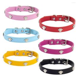 Dog Collars Leather Durable Pet Puppy Pug For Small Large Chihuahua Cat Accessories Collar Dogs