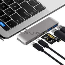 Expansion Boards Accessories 6 in 1 6 port USB C HUB Type c laptop dock station for Macbook pro 13 14 inch 20162020 Macbook air 20182022 J230721