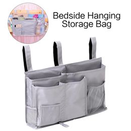 Bedside Storage Organiser Caddy Hanging Storage Bag for Bunk Dorm Rooms Bed Rails Baby Bed Cart Gray310L