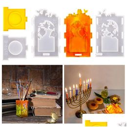 Craft Tools Diy Candlestick Epoxy Mod Crystal Pen Holder Jewelry Storage Box Sile Mods Drop Delivery Home Garden Arts Crafts Dhauq