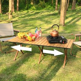 Camp Furniture L26 Outdoor Camping And Outing Vehicle Mounted Ultra Light Foldable Picnic Table Carbon Steel Egg Roll