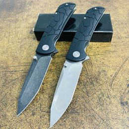 Special Offer R1701 Flipper Folding Knife DC53 Tanto Point Blade G10 Handle Outdoor Camping Hiking Ball Bearing Fast Open EDC Folder Knives