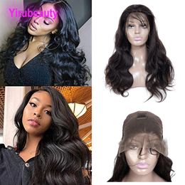 Braizlian Virgin Hair 13X4 Lace Front Wigs Body Wave With Baby Hair Natural Colour Wig 100% Human Hair2487