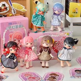 Action Toy Figures Penny Box Blind Dreamlike Tea Party Series 112 Bjd Anime Cartoon Model Doll Figurines Girl Figure Kawaii Gift 230720