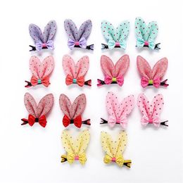 Dog Apparel 20 Pcs Easter Pet Hair Bows Clips Ears Hairpins Grooming Accessories For Small Medium285M