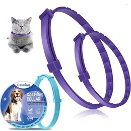 Dog Collars TPR Adjustable Pacify Soothing Anxiety Relief Stress Reduction Cat Necklace Pet Calming Collar