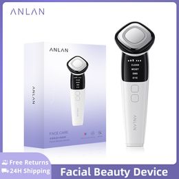 Face Massager ANLAN EMS Beauty Device Lite Eye Microcurrent Lifting Wrinkle Remover LED P on Instrument 230720