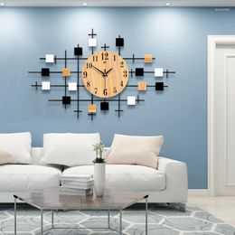 Wall Clocks Nordic Creative Living Room Silent 3D Clock Home Fashion Simple Restaurant Art Watch Decor