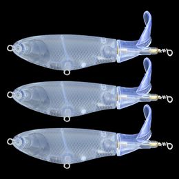 Minnow Fishing Lure Blanks 5pcs lot 10cm 14 8g Unpainted Rotating Minnow Lure Bodies Plastic Clear DIY Hard Lure Artificial Bait 2262W