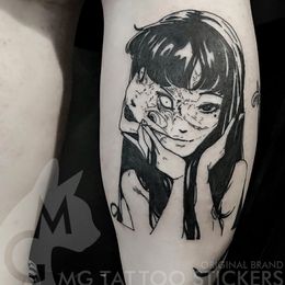 2023 New Dart Gothic Dual Personality Girl Anime Waterproof Tattoo Stickers for Woman Man Arm Thigh Body Temporary Tattoo