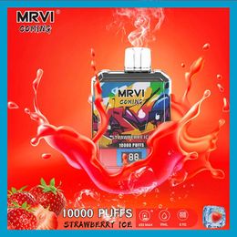 MRVI COMING 10000 10K Disposable Vape Pen E Cigarette Device With 650mAh Battery 19ml Pod Prefilled Catridge rechargeable screen show big puffs