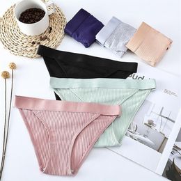 Women's Underpants Sexy Lingerie Cotton ventilation G-String Panties Comfortable Thong Low-Rise Underwear Women String Intima216v