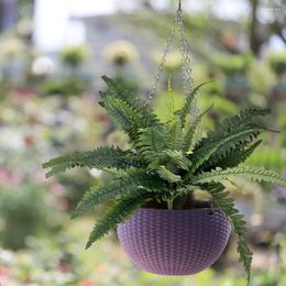 Decorative Flowers Artificial Fern Plant Realistic Non-withering No Watering Fake False Simulation Green Home Decoration