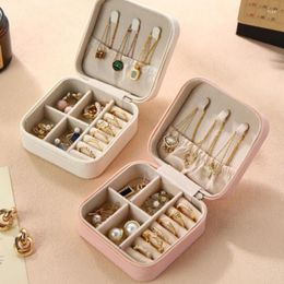 Storage Bags Portable Travel Stud Earrings Bracelet Necklace Ring Jewelry Box Upscale Exquisite Antioxidant Hand