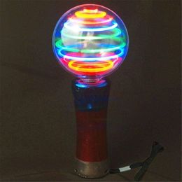 LED Light Sticks Glowing Star Round Ball Sticks Light Up Spinning Ball Wand Stick Party Supplies Glowing LED Stick Toy Light Show Favour 230720