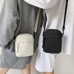 Evening Bags Canvas Women's Crossbody Bag Trend 2023 Oxford Shoulder Handbag Korean Solid Color Student Phone Simple Shopper Purse