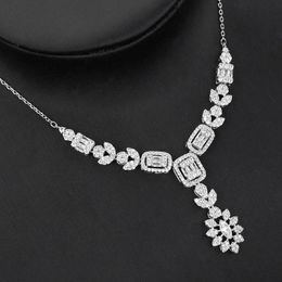 Rings Bride Talk Elegant Charming Bridal Jewellery Set Cubic Zirconia Romantic Wedding Ring Necklace Super Quality Lady Accessories