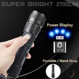 Waterproof zoomable flashlights torch USB Rechargeable P50 aluminium alloy Water Resistant 5 modes High Powered Tactical Flashlight lights for fishing cycling