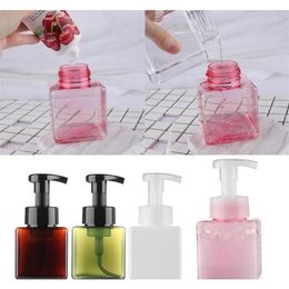 11Pcs Lot Plastic Clear Liquid Foaming Refillable Bottles Froth Pump Soap Dispenser Shampoo Lotion Bottling With Cap Container3186