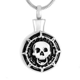 Pendant Necklaces Skull Mini Steem Punk Necklace For Human Gifts Ashes Cremation Urn Jewellery Keepsake Whole281w