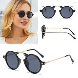 Sunglasses 2023 Small Frame Men European And American Round Women Vintage Luxury